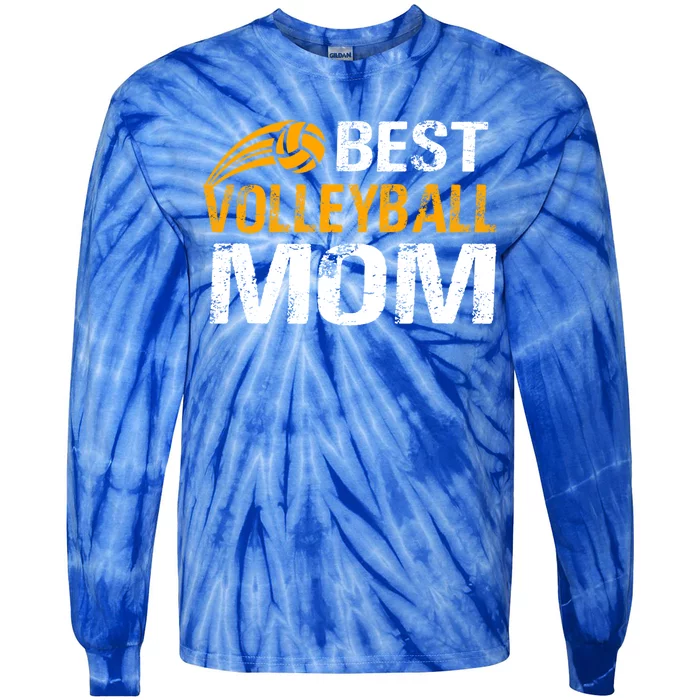 Beach Volleyball Player Great Gift Best Volleyball Mom Cute Gift Tie-Dye Long Sleeve Shirt