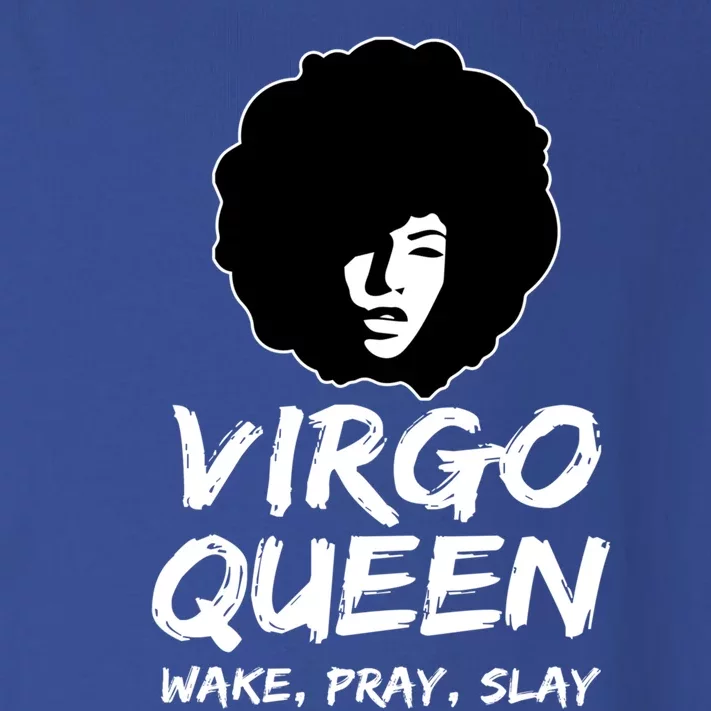 Black Virgo Queen Zodiac Gift Wake Pray Slay Funny Gift Toddler Long Sleeve Shirt