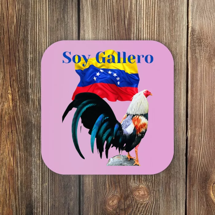 Beautiful Venezuela Rooster Design Soy Gallero Coaster