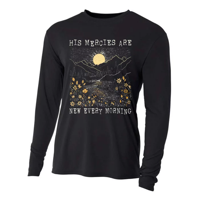 Boho Vintage Religious Christian Bible Verse Cooling Performance Long Sleeve Crew