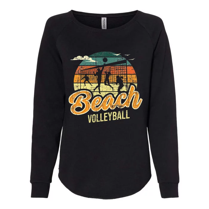 Beach Volleyball Retro Vintage Athletes Players Setters Womens California Wash Sweatshirt