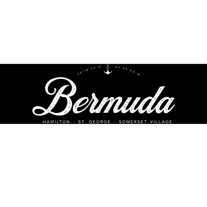 Bermuda Vintage Retro Bumper Sticker