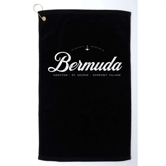 Bermuda Vintage Retro Platinum Collection Golf Towel