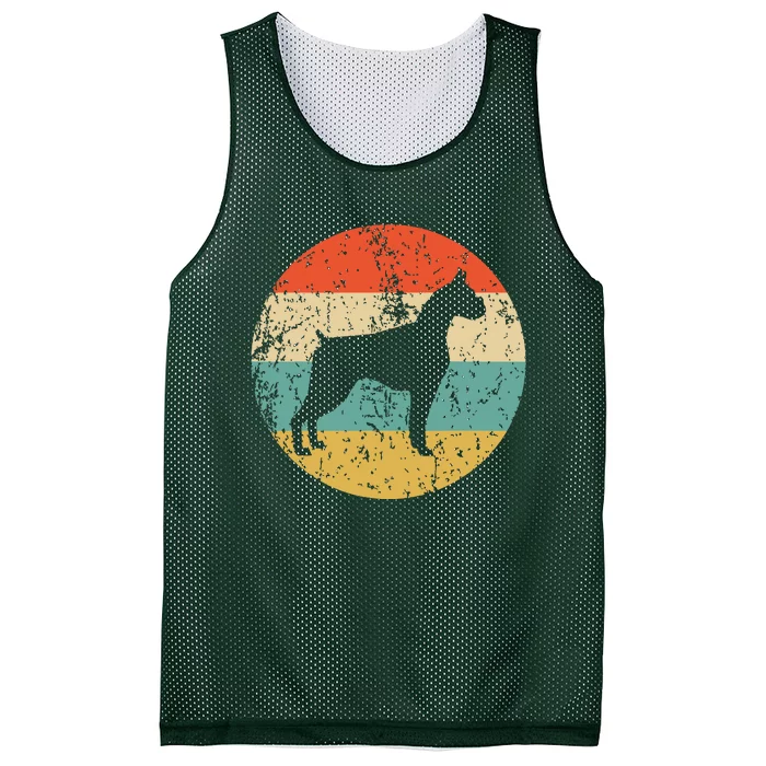 Boxer Vintage Retro Boxer Dog Mesh Reversible Basketball Jersey Tank