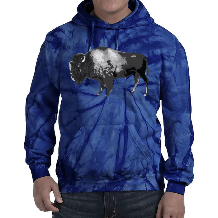 Buffalo Vintage Retro American Bison Tie Dye Hoodie