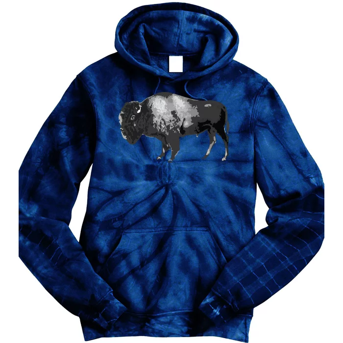 Buffalo Vintage Retro American Bison Tie Dye Hoodie