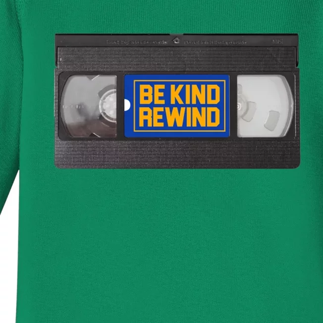 Blockbuster Video Rental Vhs Be Kind Rewind Stickers Baby Long Sleeve Bodysuit