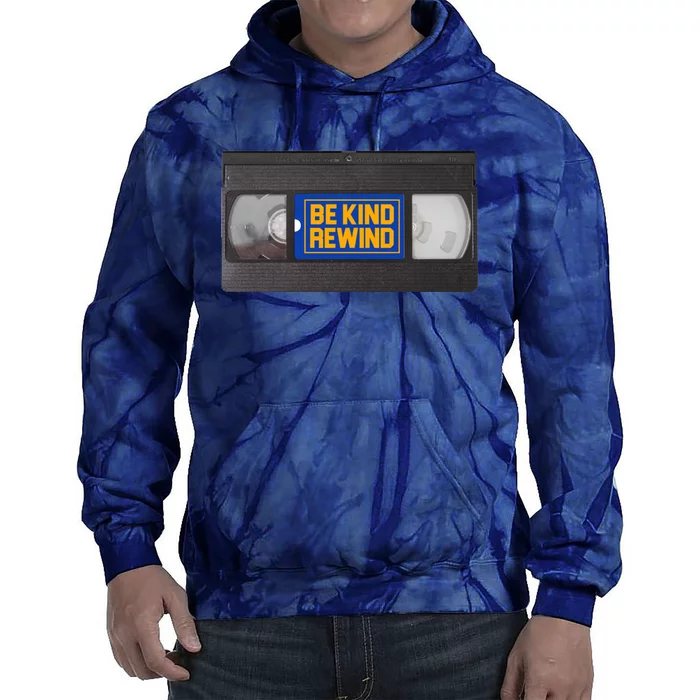 Blockbuster Video Rental Vhs Be Kind Rewind Stickers Tie Dye Hoodie