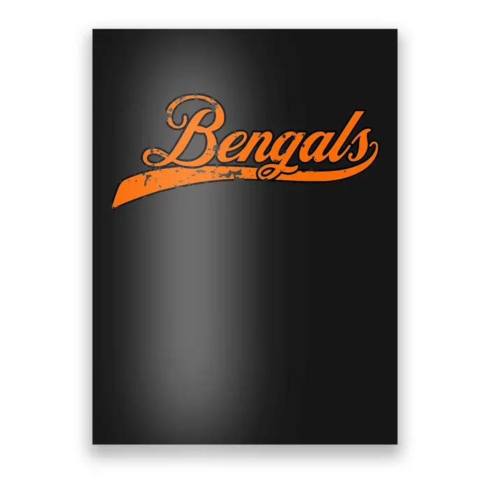 B.E.N.G.A.L.S Vintage Retro Tiger Nickname Poster