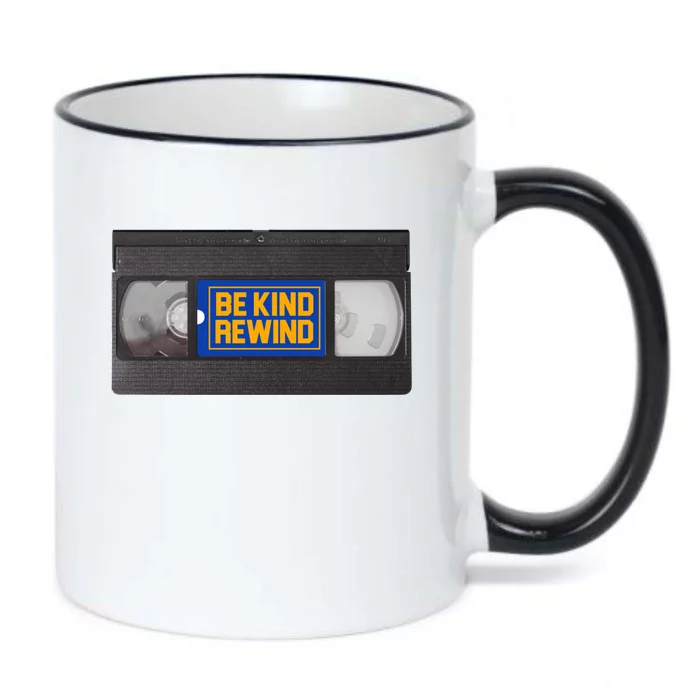 Blockbuster Video Rental Vhs Be Kind Rewind Stickers Black Color Changing Mug