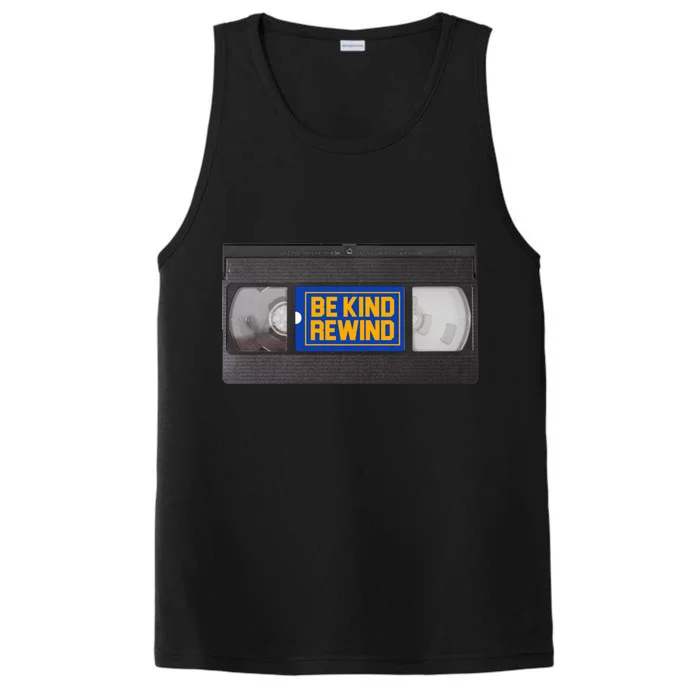 Blockbuster Video Rental Vhs Be Kind Rewind Stickers Performance Tank