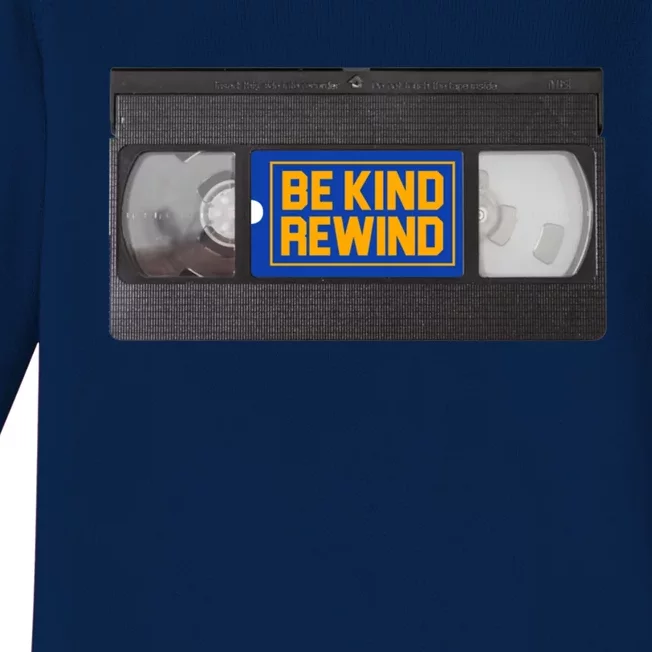 Blockbuster Video Rental Vhs Be Kind Rewind Stickers Baby Long Sleeve Bodysuit