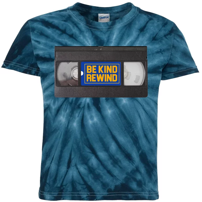 Blockbuster Video Rental Vhs Be Kind Rewind Stickers Kids Tie-Dye T-Shirt