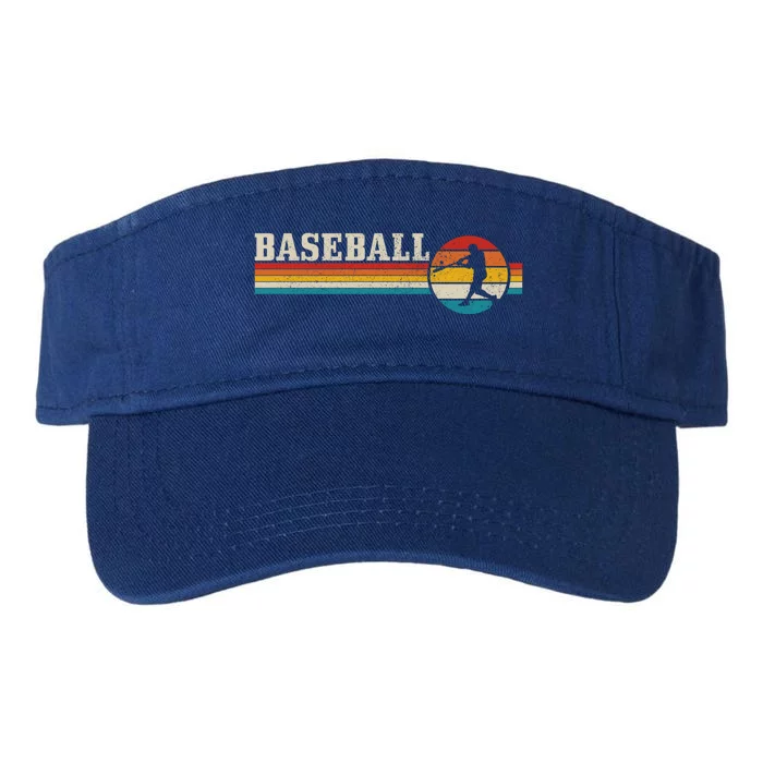 Baseball Vintage Retro Baseball Player Coach Gift Valucap Bio-Washed Visor