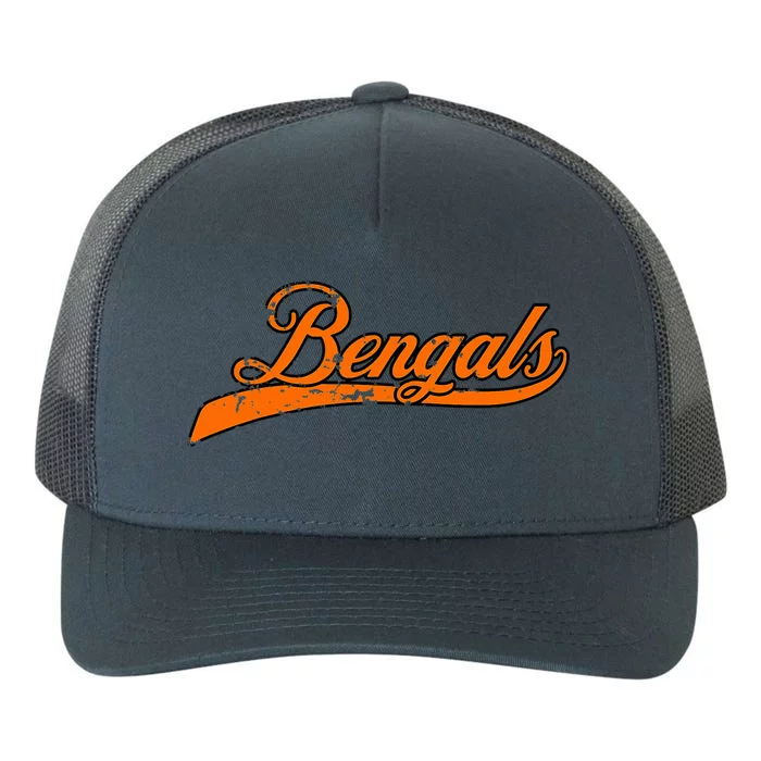 B.E.N.G.A.L.S Vintage Retro Tiger Nickname Yupoong Adult 5-Panel Trucker Hat