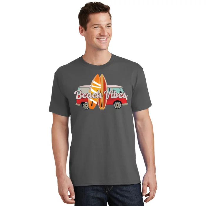 Beach Vibes Surfer Retro Van T-Shirt