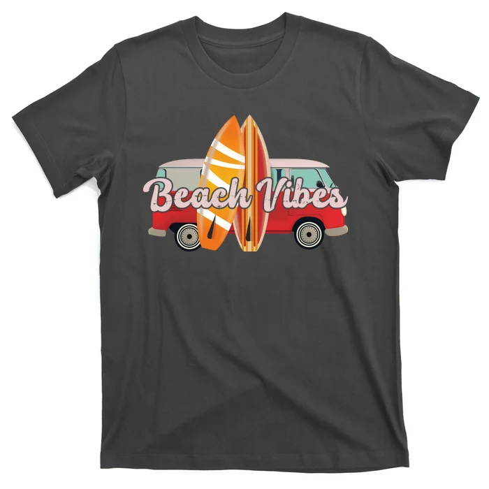 Beach Vibes Surfer Retro Van T-Shirt