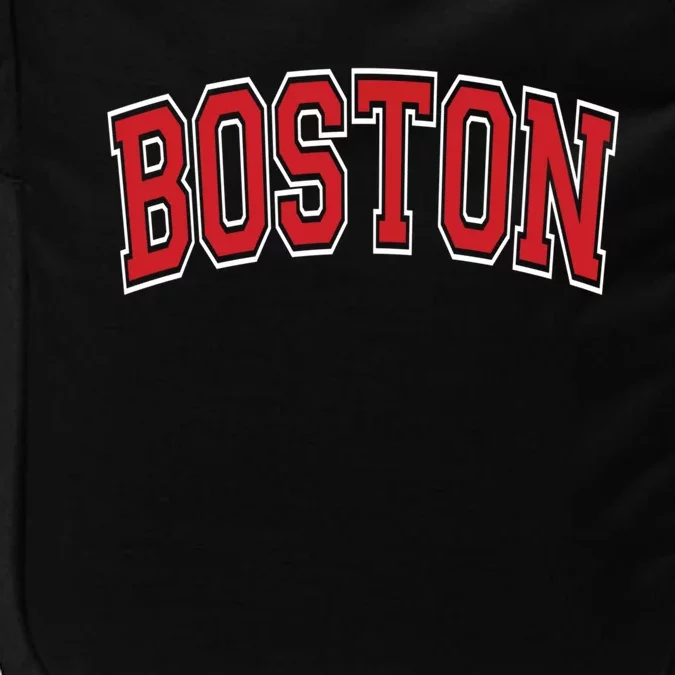 Boston Varsity Style Red Text Cute Gift Impact Tech Backpack