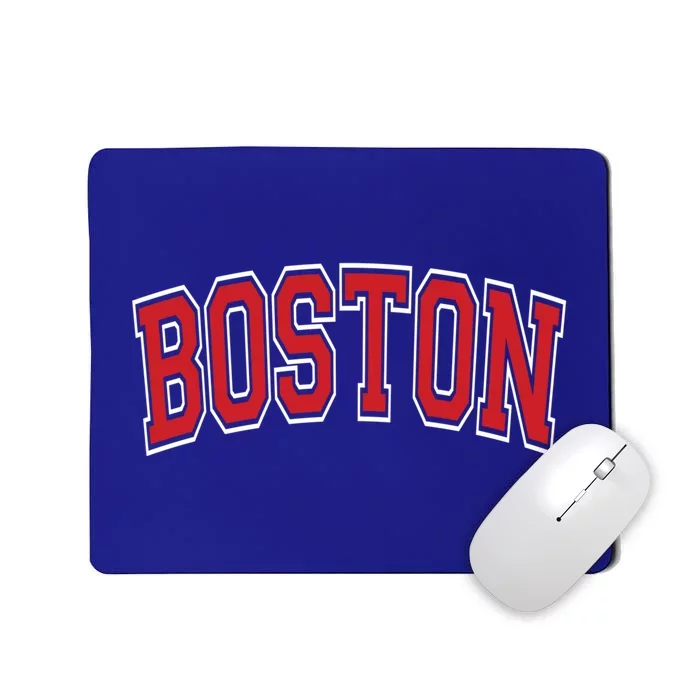 Boston Varsity Style Red Text Cute Gift Mousepad