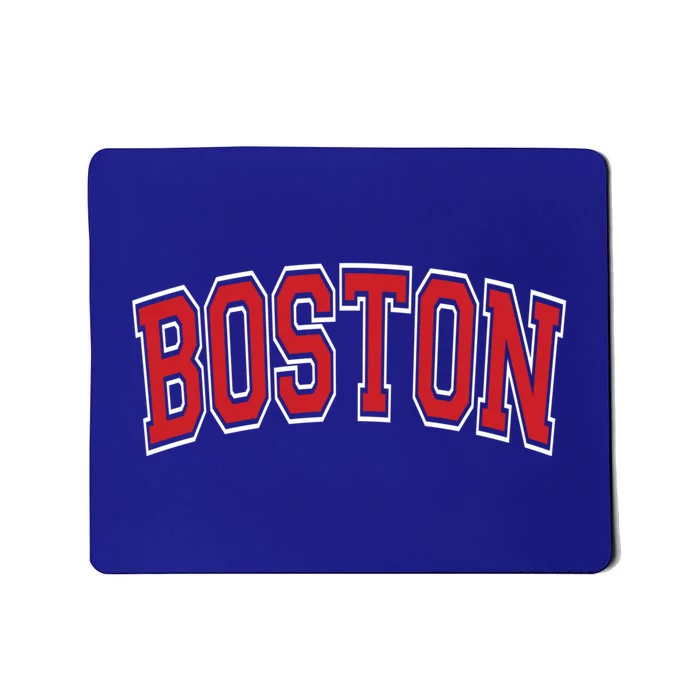 Boston Varsity Style Red Text Cute Gift Mousepad