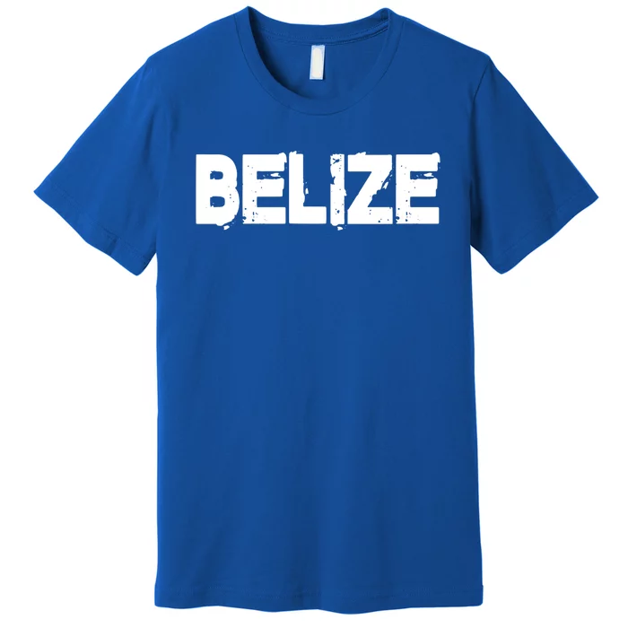 Belize Vintage Style Funny Gift Family Vacation Gift Premium T-Shirt