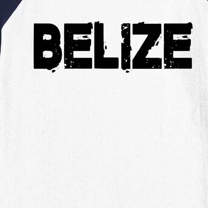 Belize Vintage Style Funny Gift Family Vacation Gift Baseball Sleeve Shirt