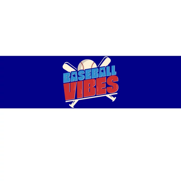 Baseball Vibes Softball Team Player Sports Fan Gift Bumper Sticker