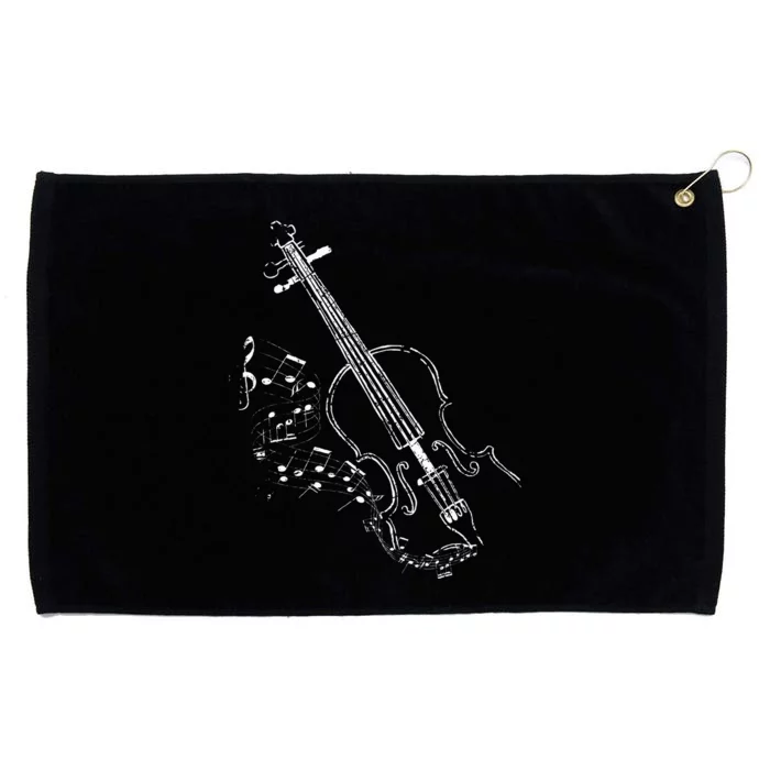 Beautiful Vintage Style Violin Design For Music Lovers Grommeted Golf Towel