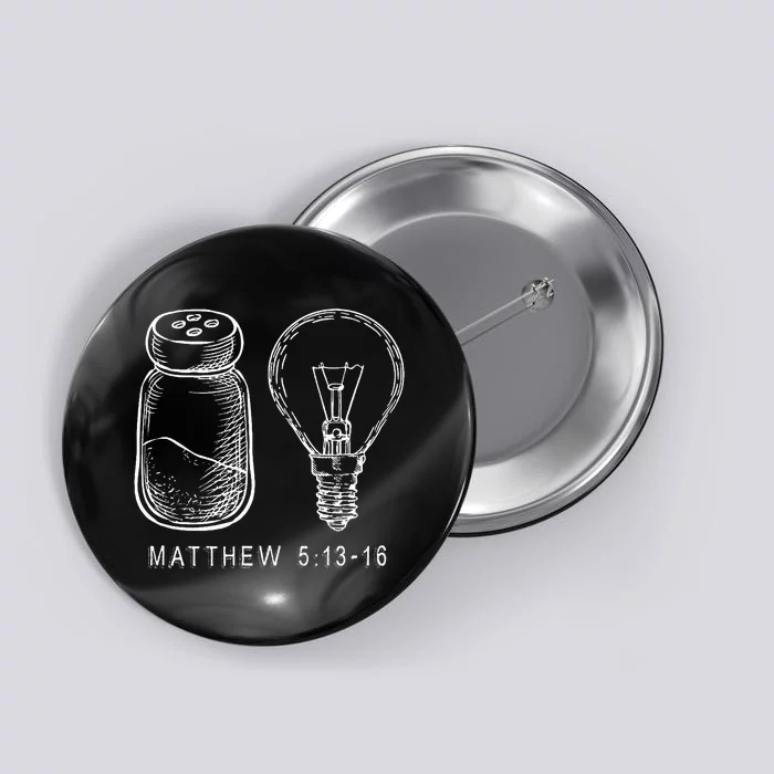 Bible Verse Salt And Lamp You Are The Light Of The World Button