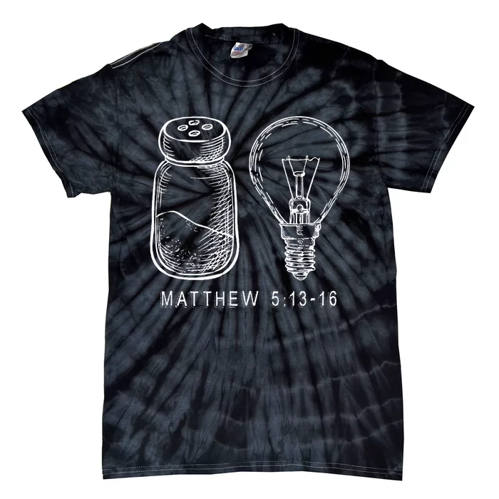 Bible Verse Salt And Lamp You Are The Light Of The World Tie-Dye T-Shirt