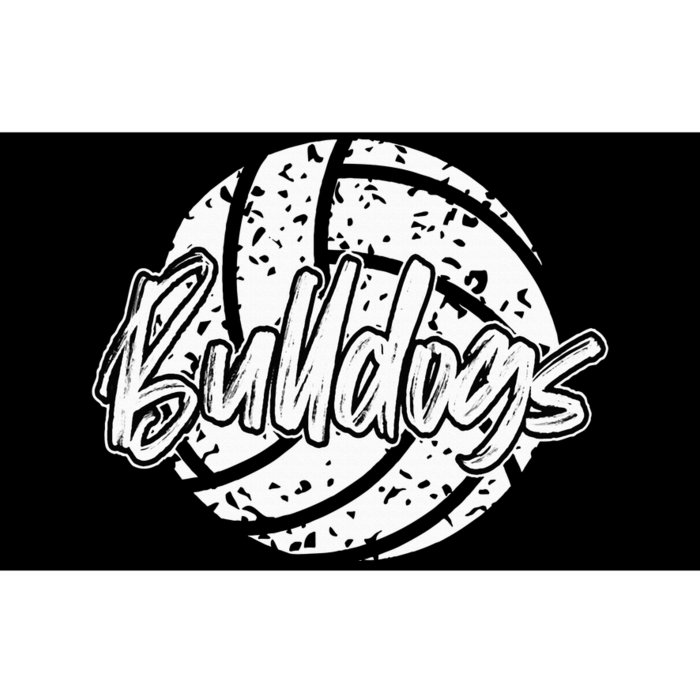 Bulldogs Volleyball School Sports Fan Team Spirit Bumper Sticker