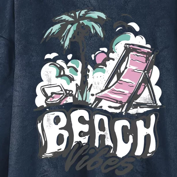 Beach Vibes Summer Hooded Wearable Blanket