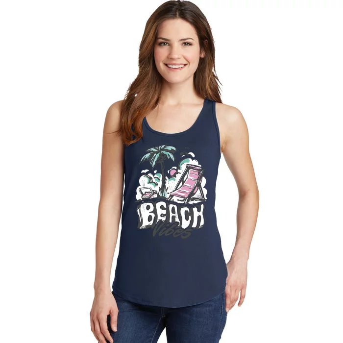 Beach Vibes Summer Ladies Essential Tank