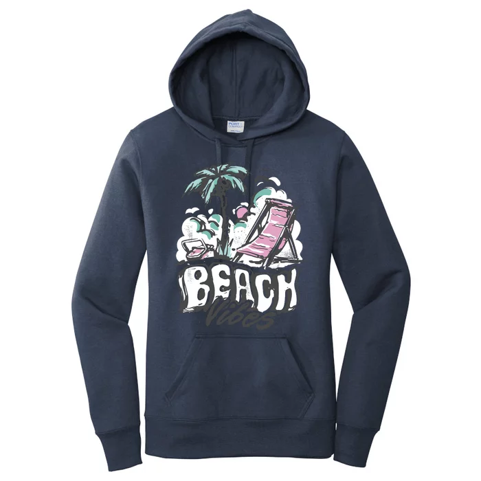 Beach Vibes Summer Women's Pullover Hoodie