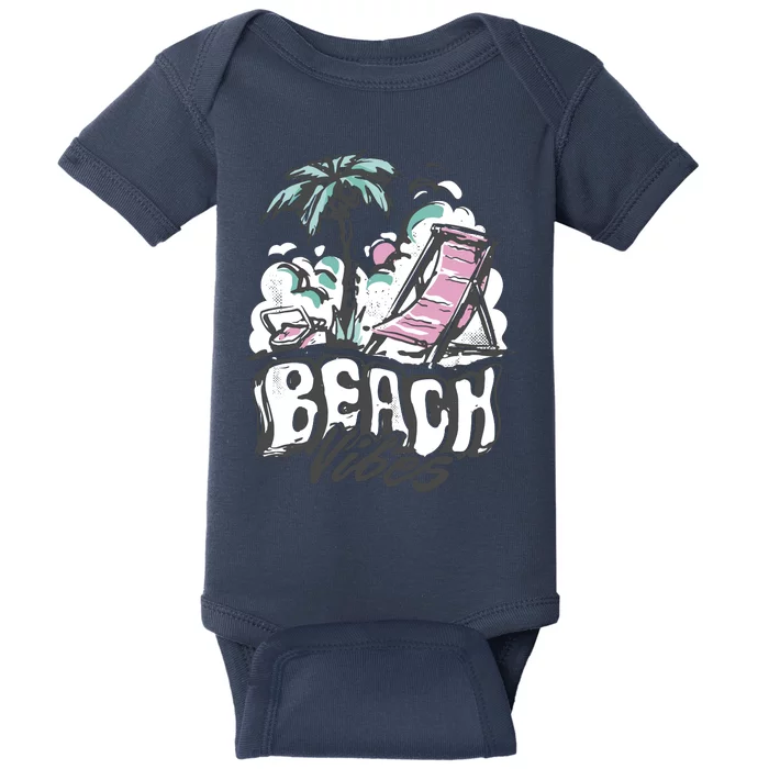 Beach Vibes Summer Baby Bodysuit