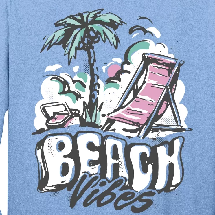 Beach Vibes Summer Long Sleeve Shirt