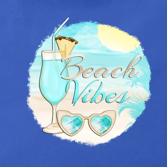 Beach Vibes Summer Vacation Vacay Mode Cute Sun And Gift Zip Tote Bag