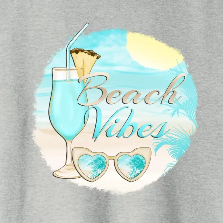 Beach Vibes Summer Vacation Vacay Mode Cute Sun And Gift Women's Crop Top Tee