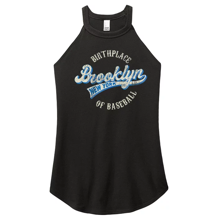 Baseball Vintage Style Brooklyn For Men & Women Women’s Perfect Tri Rocker Tank