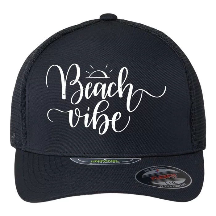 Beach Vibe Summer Fun Flexfit Unipanel Trucker Cap