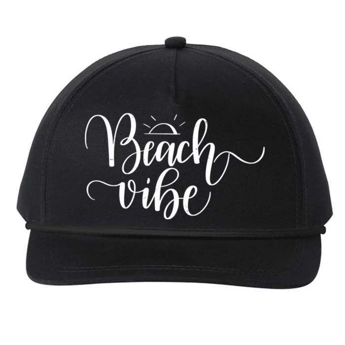 Beach Vibe Summer Fun Snapback Five-Panel Rope Hat