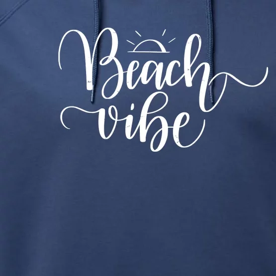 Beach Vibe Summer Fun Performance Fleece Hoodie