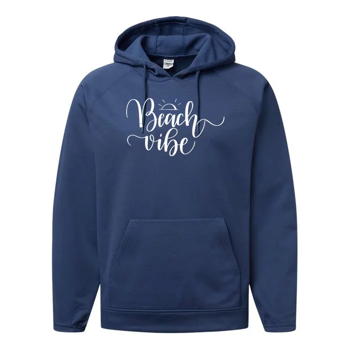 Beach Vibe Summer Fun Performance Fleece Hoodie