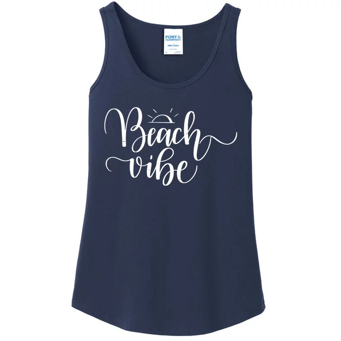 Beach Vibe Summer Fun Ladies Essential Tank