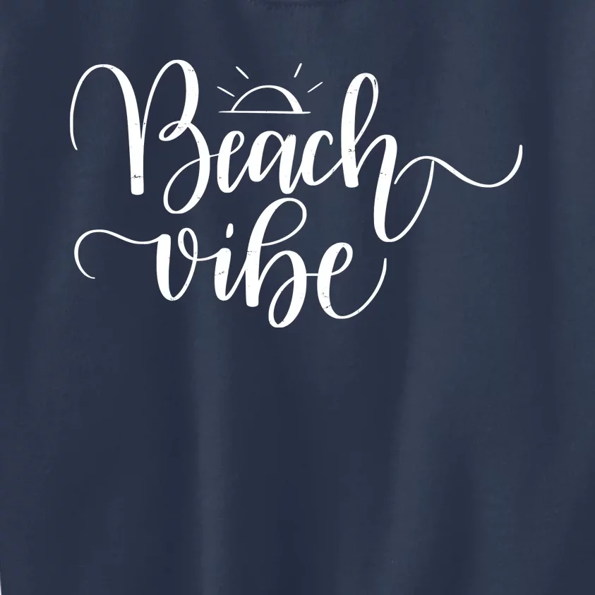 Beach Vibe Summer Fun Kids Sweatshirt