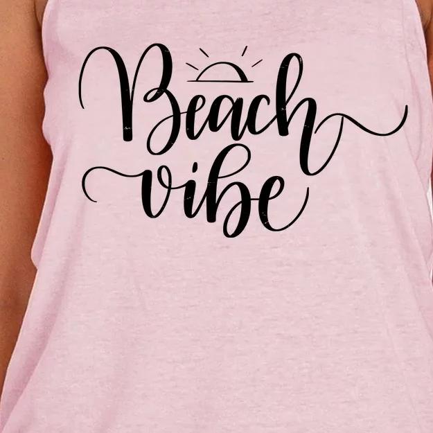 Beach Vibe Summer Fun Women's Knotted Racerback Tank