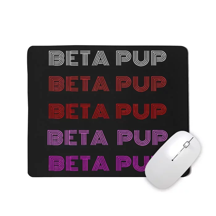 Bdsm Vintage Style Beta Pup Gay Kink Roleplay Mousepad