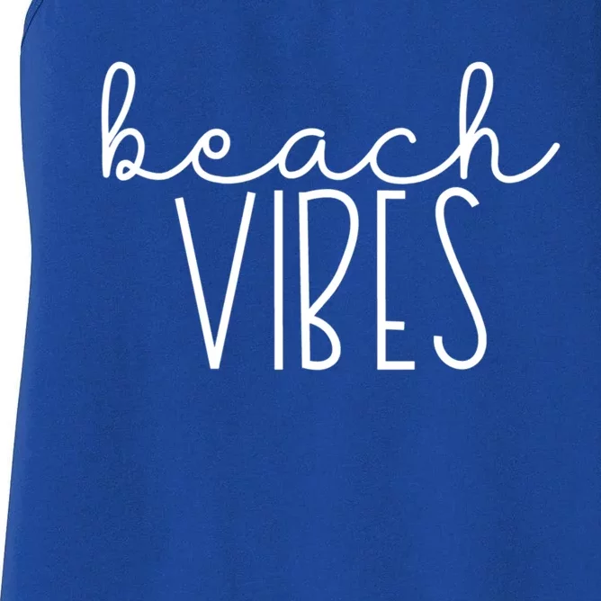 Beach Vibes Summer Vacation Vacay Cruise Trip Ocean Group Gift Women's Racerback Tank