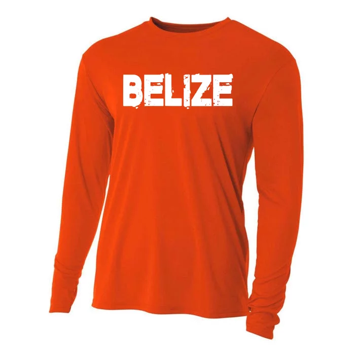 Belize Vintage Style Gift Family Vacation Gift Cooling Performance Long Sleeve Crew