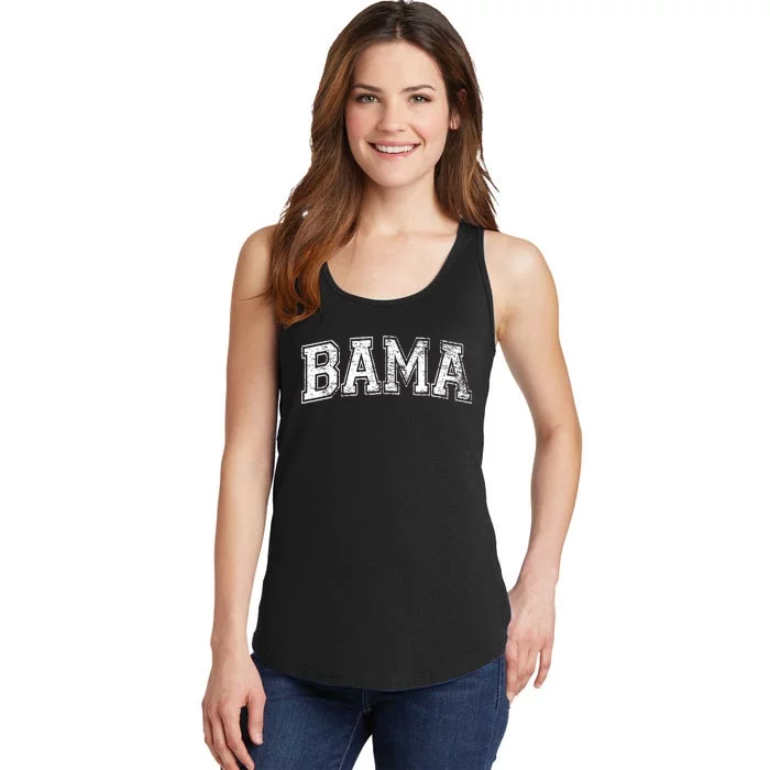 Bama Varsity Style Alabama Pride Flag Ladies Essential Tank